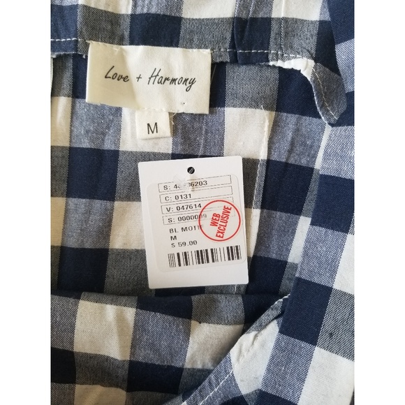 Love + Harmony Gingham Checkered Jumpsuit Romper - Picture 6 of 8